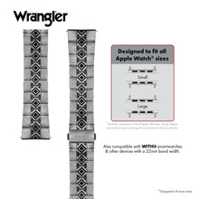 Wrangler® “Silver Mesa” Antique Alloy Link Bracelet for Apple Watch®