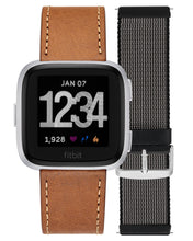 Leather Bands for Fitbit Versa, 2-Pack