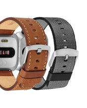 Leather Bands for Fitbit Versa, 2-Pack