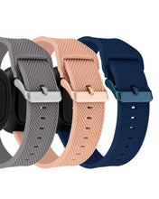 Silicone Keeperless Bands for Fitbit Versa & Sense, 3-Pack